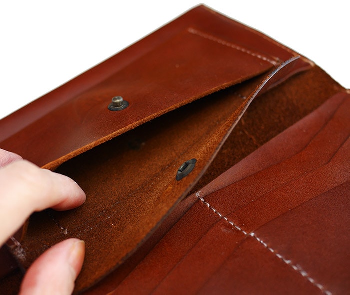 HTC SUNSET Long Wallet Simple / Brown