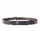 HTC SUNSET Belt #5 1.25 Flower Navy N / D Brown