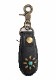 HTC SUNSET Zipper Key Case Flower #4 TQS B / Black