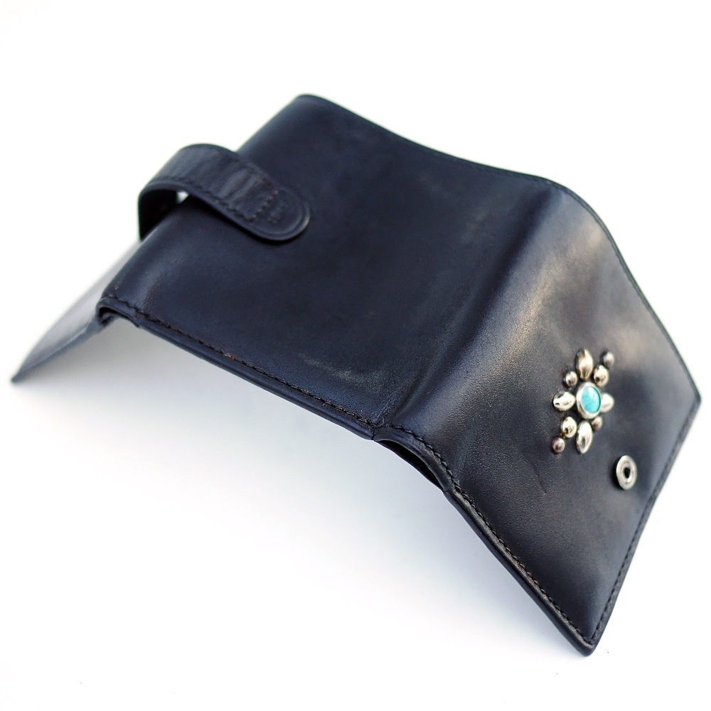 OLD COACH�ڥ�����ɥ�������Leather Wallet Panty Design Arrange Studs / #2-7