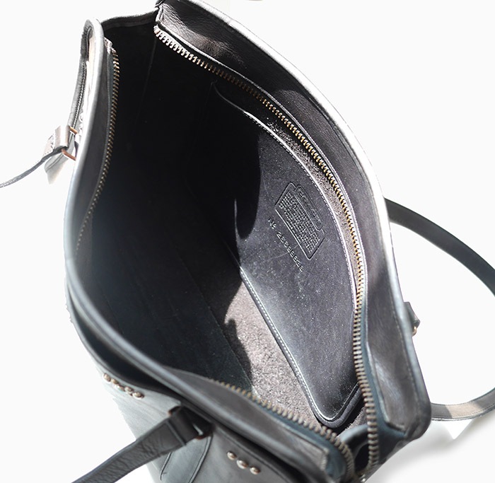 PANTY Original Design "OLD COACH" Vintage Tote Bag / No.46