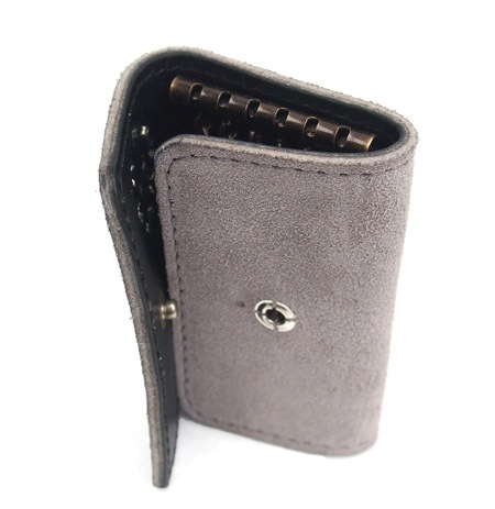 HTC Key Case Flower Suede #2 BLK N / Gray