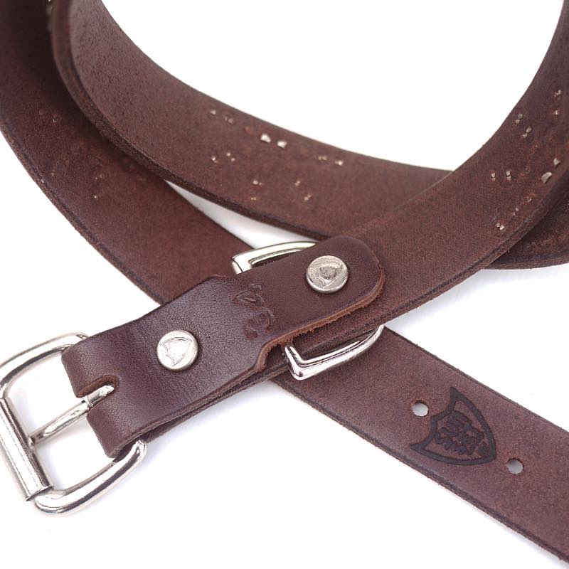 HTC Sunset Belt Sunray Narrow Studs N / Brown