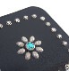 HTC Sunset L-zip Wallet Flower Cowhide #1 TQS N / Black