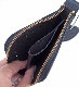 HTC Sunset L-zip Wallet Flower Cowhide #1 TQS N / Black