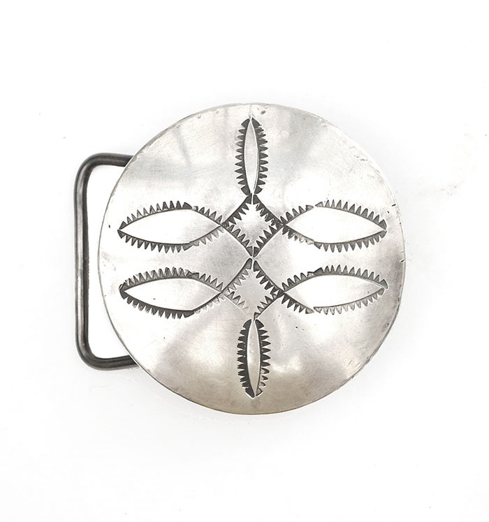 CHAFF DESIGN�̥���ա��ǥ������Native Round Stampd Buckle