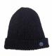 LUCKY BIRD【ラッキーバード】 ウール ロールアップ ニットキャップ/ ブラックネップミックス| KNIT CAP|【LUCKY BIRD】 