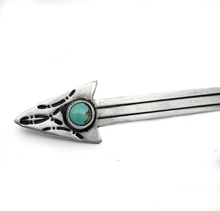 CHAFF DESIGN�̥���ա��ǥ������Turquoise Silver Arrow Pin