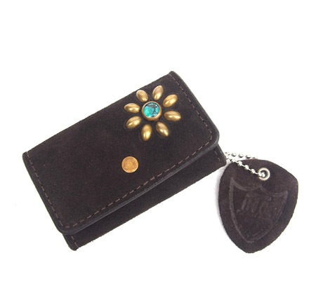 HTC Key Case Flower Suede #2 TQS B / D Brown