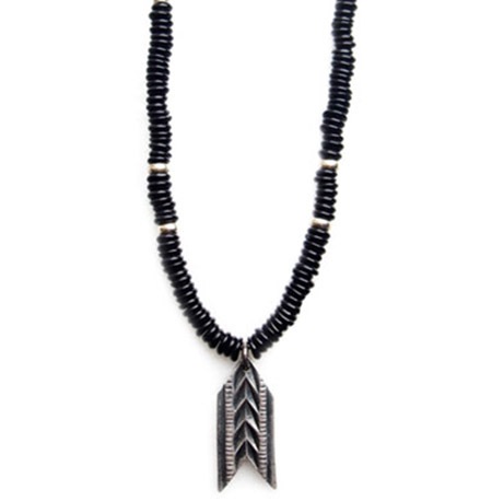 CHAFF DESIGN�̥���ա��ǥ������Arrow Plate Onix Beads Necklace