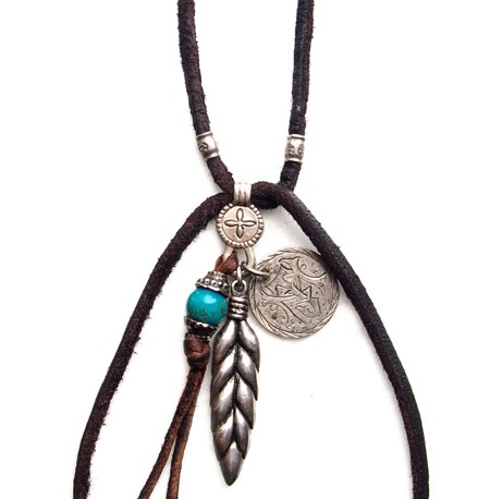 CHAFF DESIGN�̥���ա��ǥ������Wheat & Native Turquoise Necklace