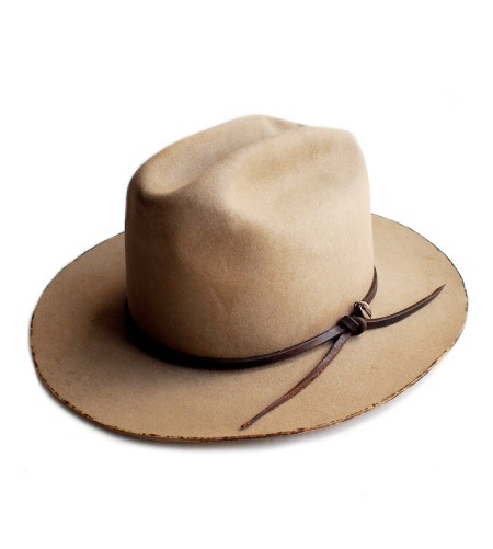 CHAFF DESIGN�̥���ա��ǥ������ Vintage Remake Custom Long Brim Hat / Beige��