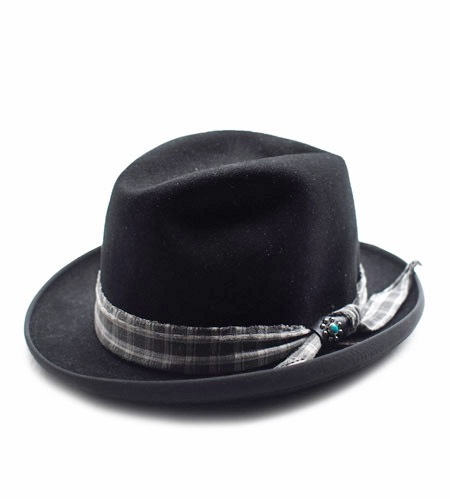 CHAFF DESIGN�̥���ա��ǥ������ Vintage Remake Custom Wool Felt Hat / Black