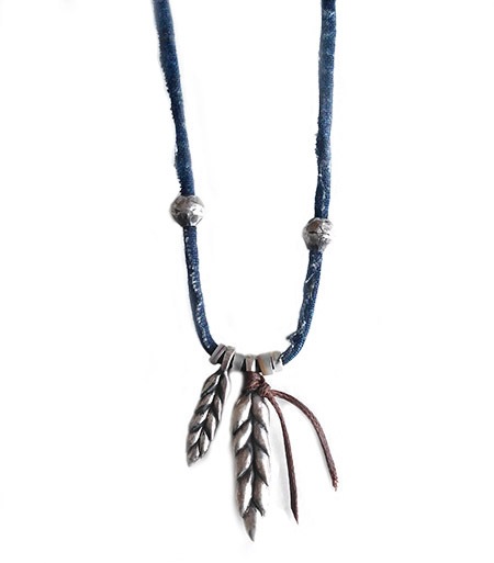 CHAFF DESIGN�̥���ա��ǥ������Wheat Indigo Cloth Special Necklace