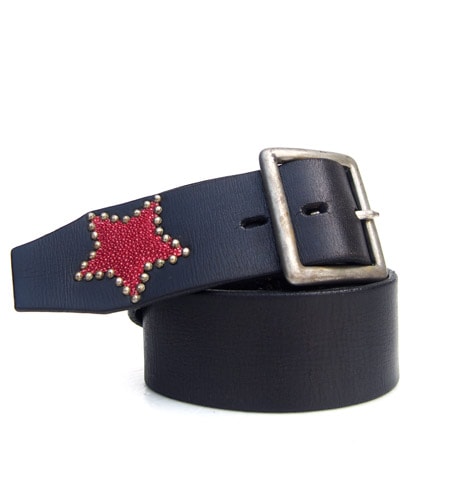 HTC ̎Î ٥ Star Studs Belt / Black