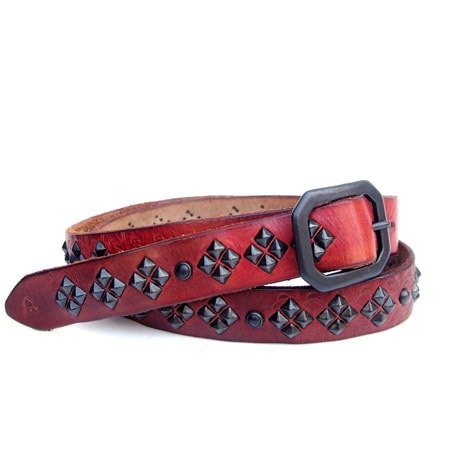 HTC エイチティーシー スタッズベルト レッド34 HTC】スタッズベルト