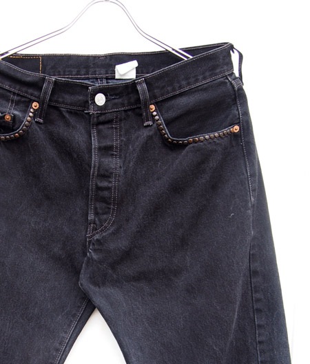 HTC ̎Î͡ Vintage Remake  Black Denim Pants