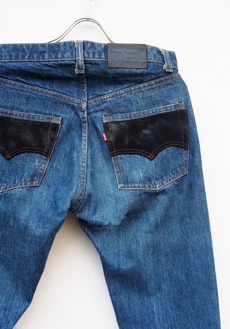 HTC DENIM DOCTORS̎ÎÎގƎюĎގޡ ǥ˥ Vintage Remake Denim Pants/Black Suede