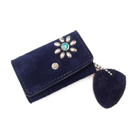 HTC Key Case Flower Suede #2 TQS N / Navy