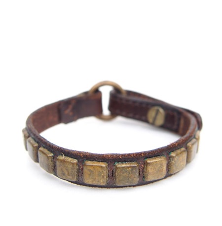 HTC Bracelet Square Studs #2 B / Brown