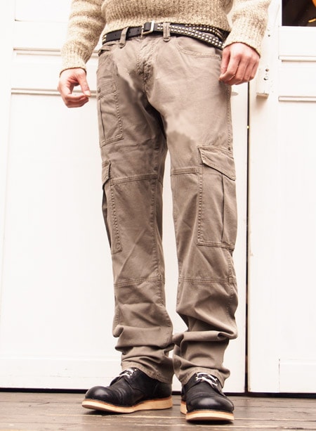 JIMMY TAVERNITI【ｼﾞﾐｰﾀｳﾞｧﾆﾃｨ】 Cotton Cargo Twill Pants / Khaki