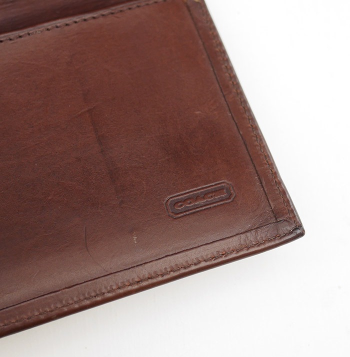 PANTY Original Design "OLD COACH" Vintage Remake Studs Leather Wallet / ��