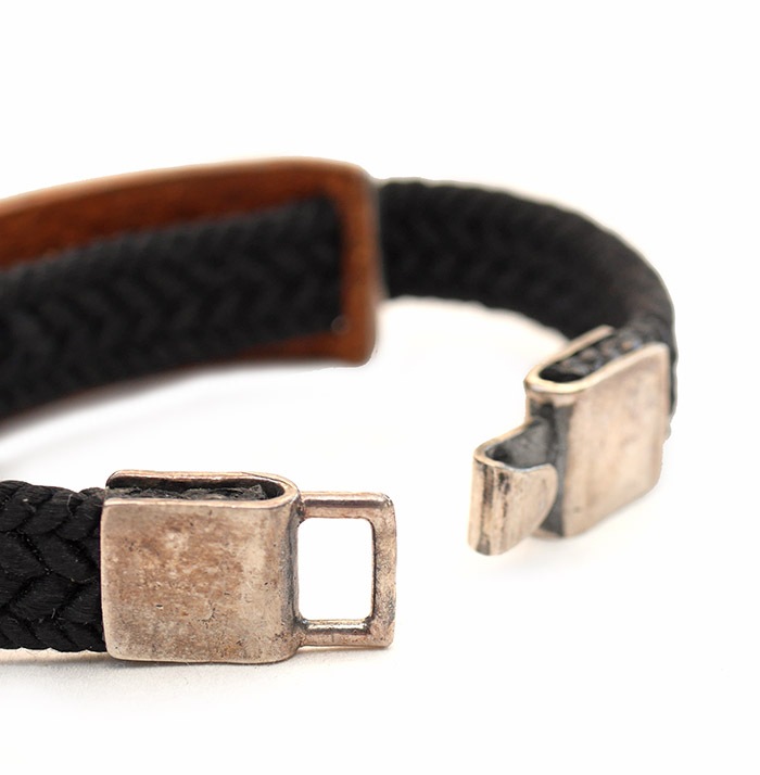 CHAFF DESIGN�̥���ա��ǥ������Braid Plate On Turquoise black