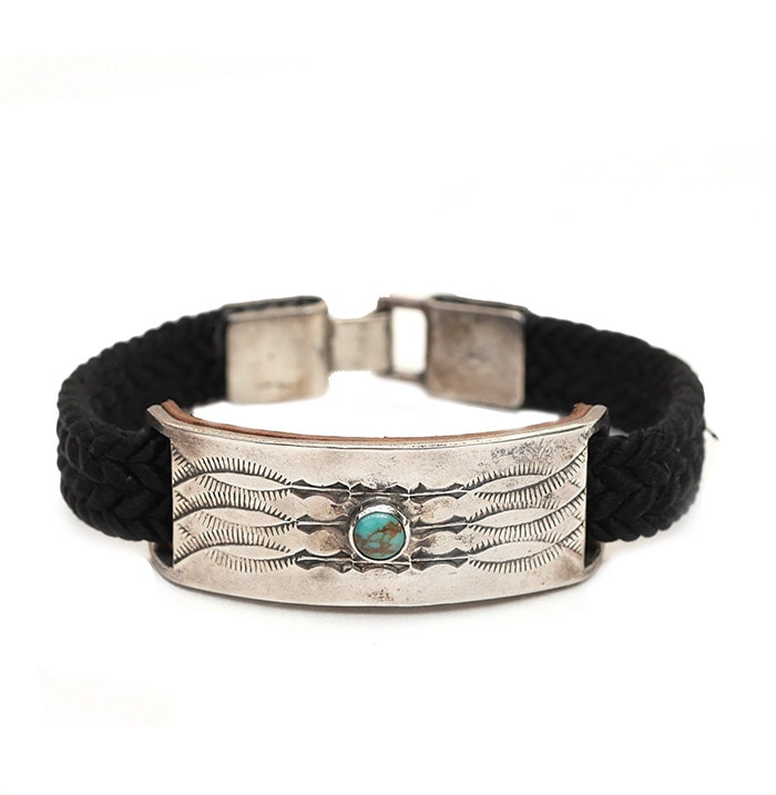 CHAFF DESIGN〔チャフ・デザイン〕Braid Plate On Turquoise black