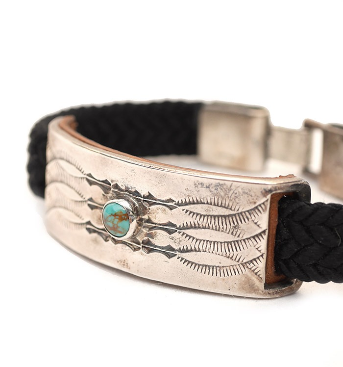 CHAFF DESIGN�̥���ա��ǥ������Braid Plate On Turquoise black