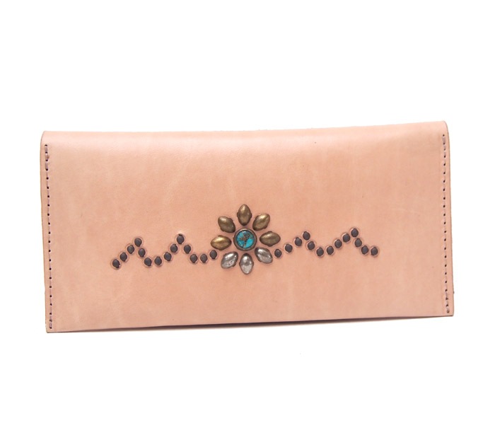HTC Sunset Long Wallet Flower Wave #8 TQS MIX / Natural