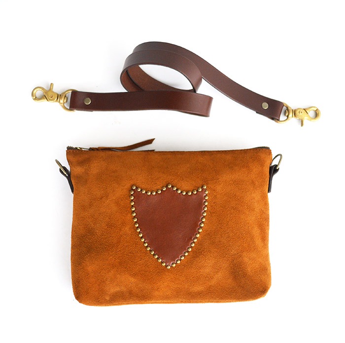 HTC SUNSET 3Way Shoulder Bag Emblem / Camel