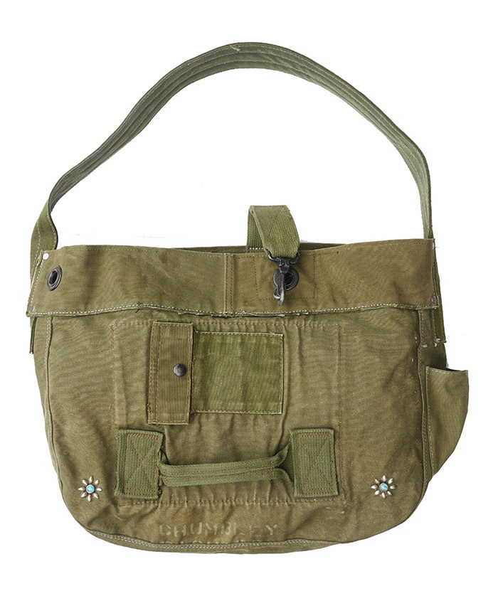 IrregulaR by ZIP STEVENSON Vintage Military Shoulder Bag #20 / Khaki