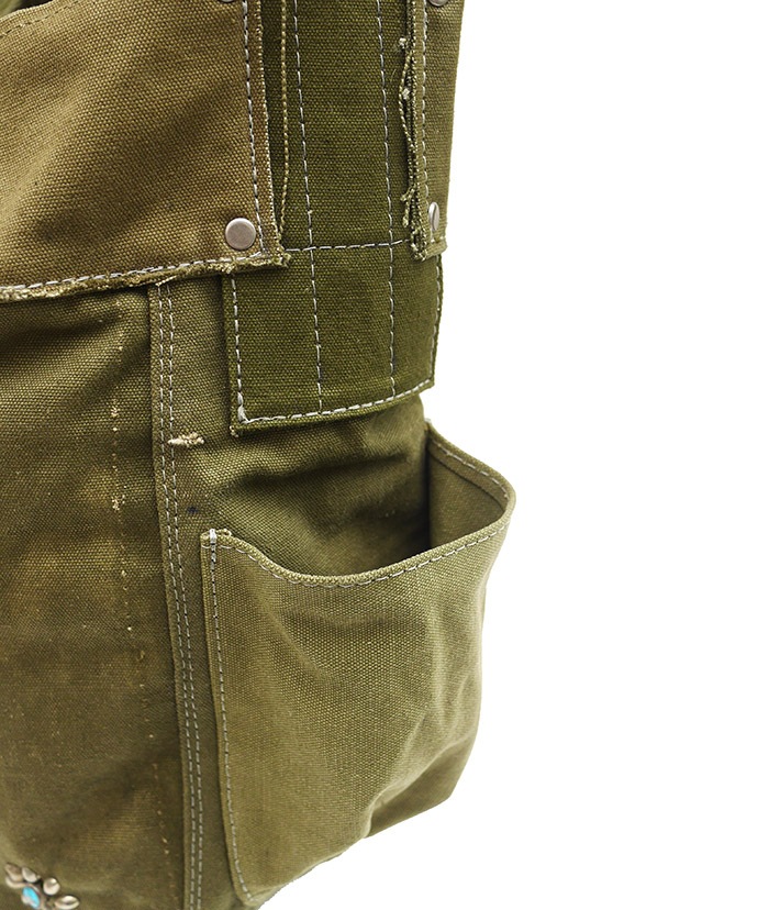 IrregulaR by ZIP STEVENSON Vintage Military Shoulder Bag #20 / Khaki