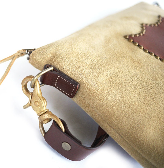 HTC SUNSET 3Way Shoulder Bag Emblem / Beige