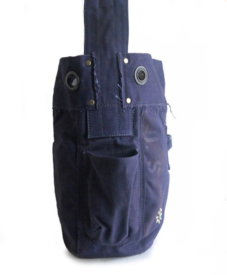 rregulaR by ZIP STEVENSON Vintage Military Shoulder Bag #14 / Navy