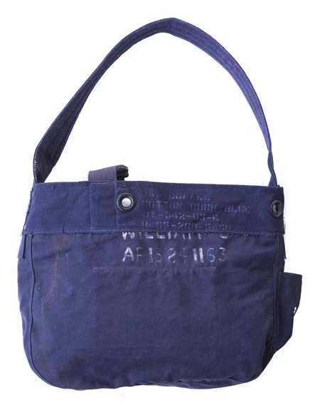 rregulaR by ZIP STEVENSON Vintage Military Shoulder Bag #14 / Navy