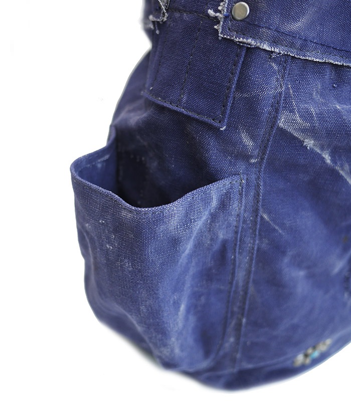 IrregulaR by ZIP STEVENSON Vintage Military Shoulder Bag #16 / Navy