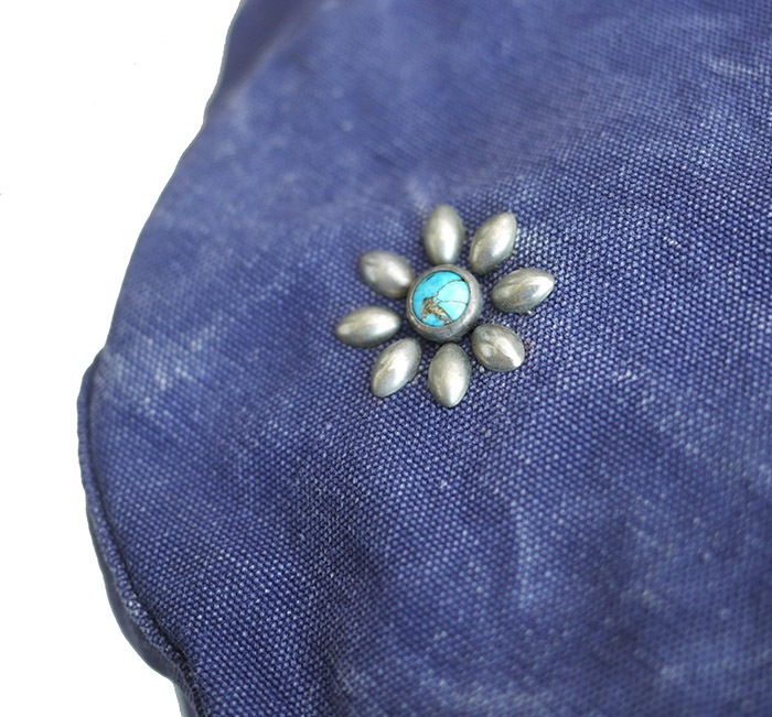 IrregulaR by ZIP STEVENSON Vintage Military Shoulder Bag #16 / Navy