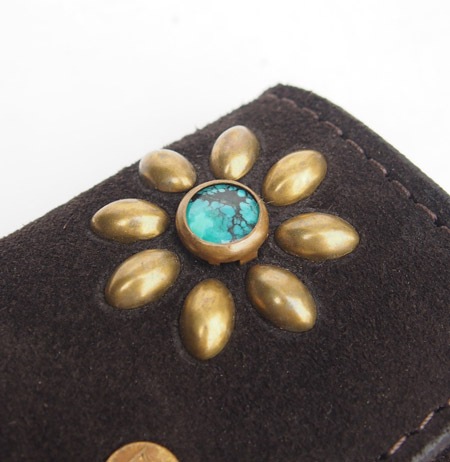 HTC Key Case Flower Suede #2 TQS B / D Brown