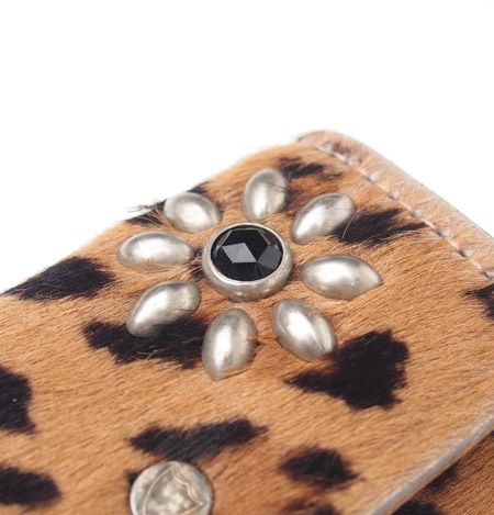 HTC Key Case Flower #3 BLK N / Leopard