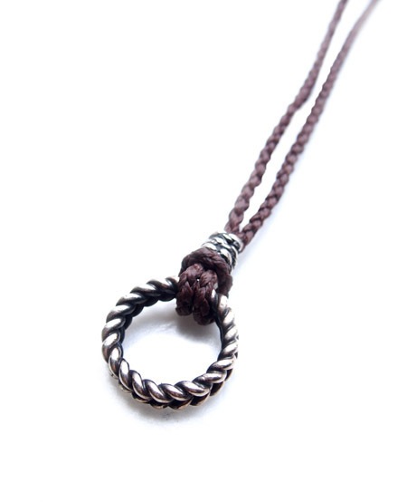 CHAFF DESIGN�̥���ա��ǥ������Twist Ring Woven Necklace