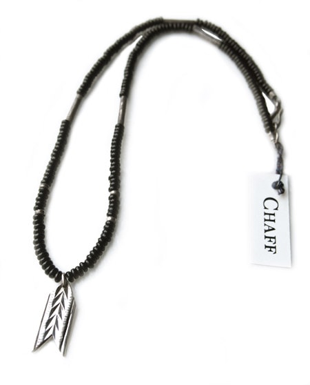 CHAFF DESIGN�̥���ա��ǥ������Arrow Plate Onix Beads Necklace