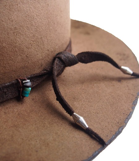 CHAFF DESIGN�̥���ա��ǥ������ Vintage Remake Custom Long Brim Hat / Brown