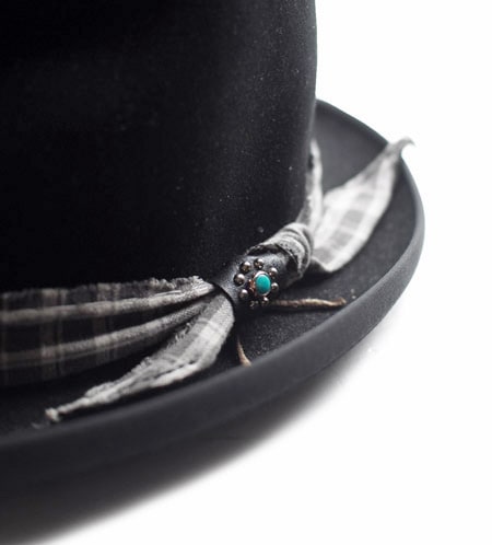 CHAFF DESIGN�̥���ա��ǥ������ Vintage Remake Custom Wool Felt Hat / Black