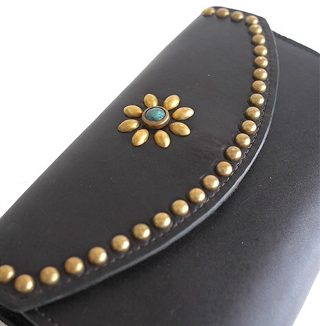 HTC Long Wallet Flower & Round #2 TQS B / D Brown