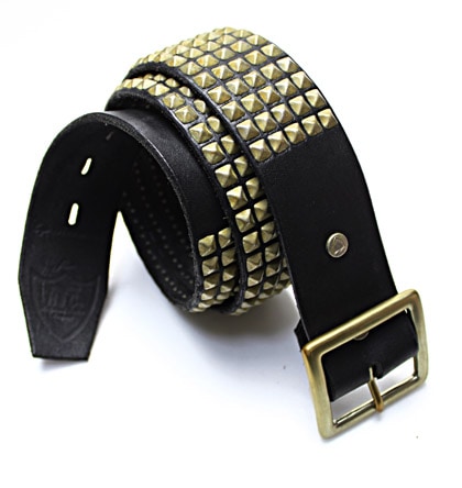 HTC ̎Î͡٥ 4 STUDS BELT /GOLD