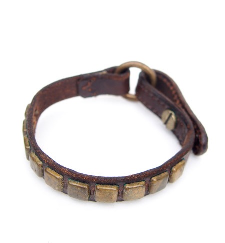 HTC Bracelet Square Studs #2 B / Brown