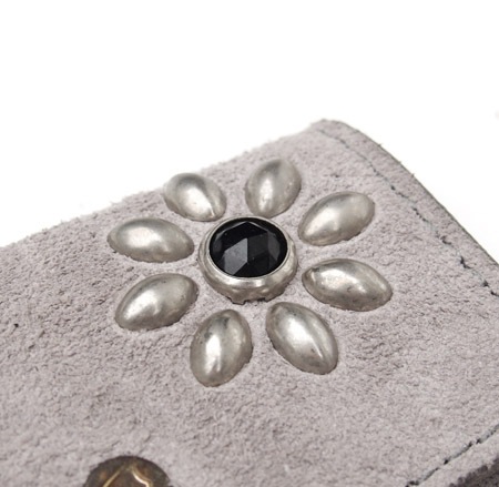 HTC Key Case Flower Suede #2 BLK N / Gray