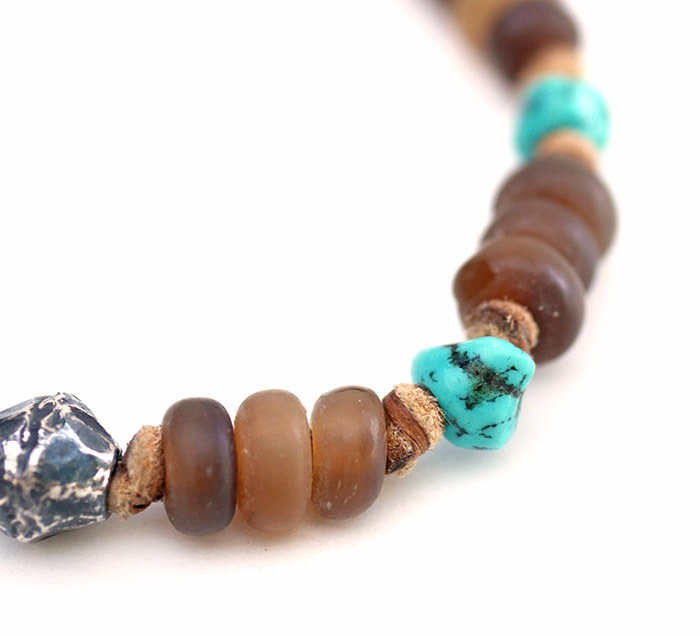��ͽ����ա�CHAFF DESIGN�̥���ա��ǥ������Horn Beads Turquoise Bracelet