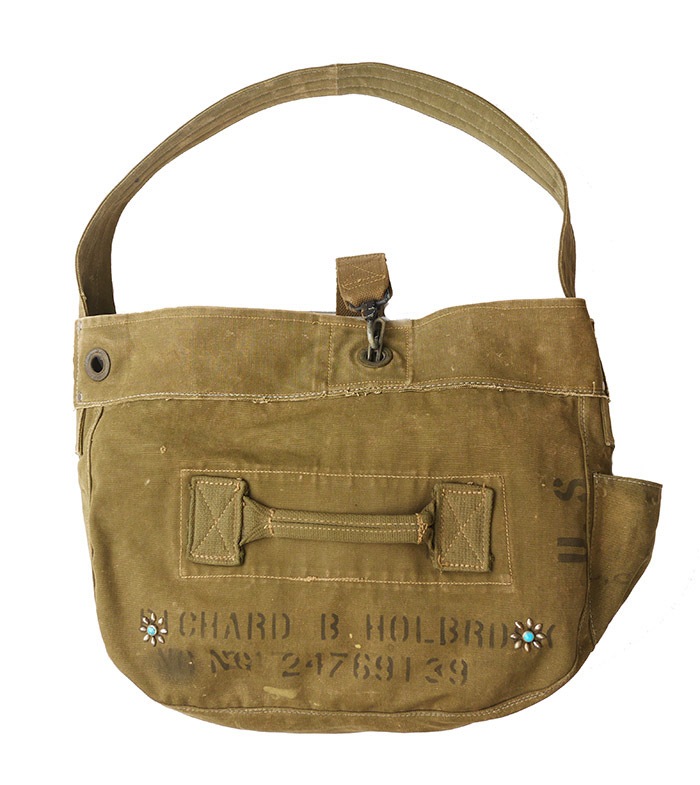 IrregulaR by ZIP STEVENSON Vintage Military Shoulder Bag #22 / Khaki